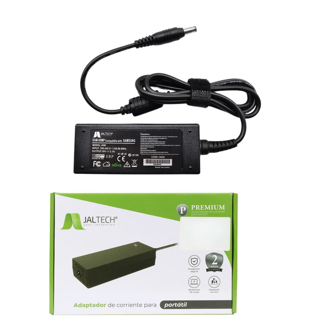 CARGADOR GENERICO PREMIUN JALTECH 10690 SAMSUNG 19V-2,1A CARGADOR GENERICO PREMIUN JALTECH 10690 SAMSUNG 19V-2,1A